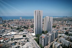 הדמיה: פינוי בינוי הגדוד העברי חדרה ( צילום קבוצת אורון נדל"ן / בלנדר רן)